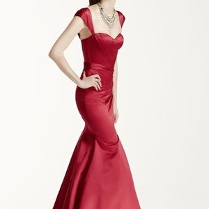 Zac Posen Satin Red Dress